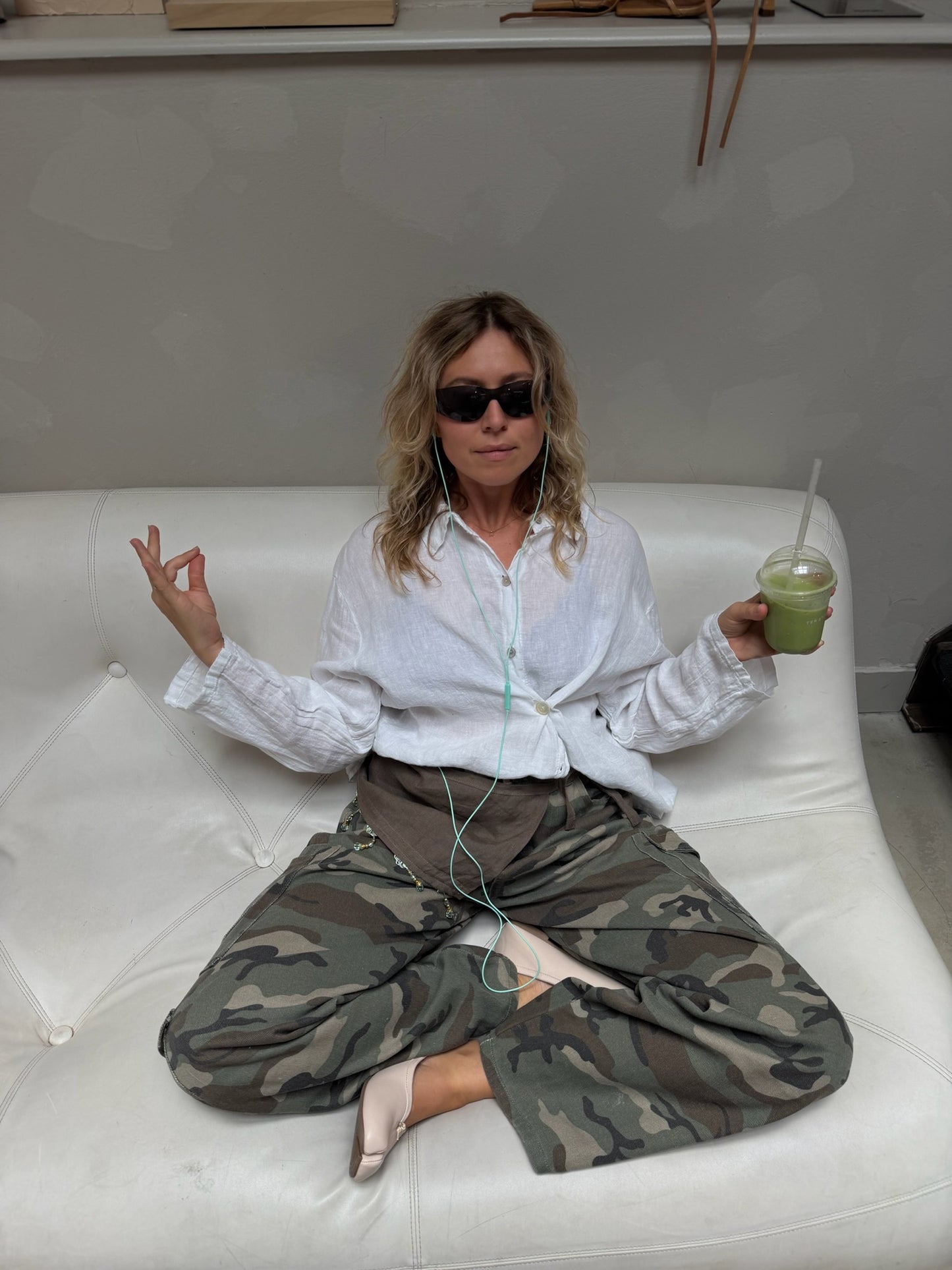 The Alma Shirt Pearl - Elise Bak x UME Studio Upcycled