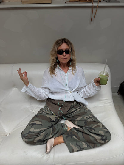 The Alma Shirt Pearl - Elise Bak x UME Studio Upcycled