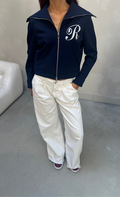 Roseanna Dark blue - Zip up track jacket