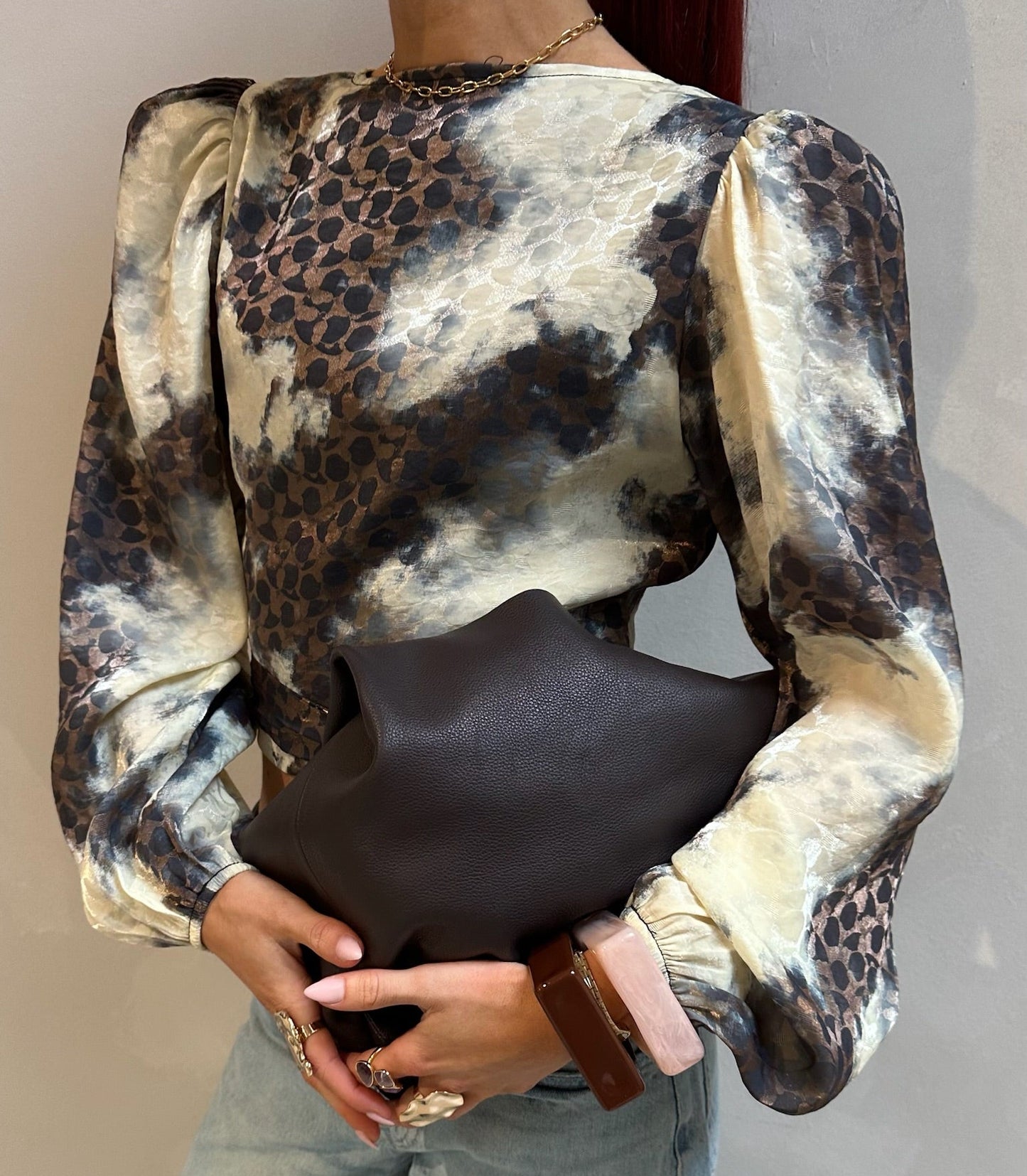 Chique Satin Top - Curated By Ume