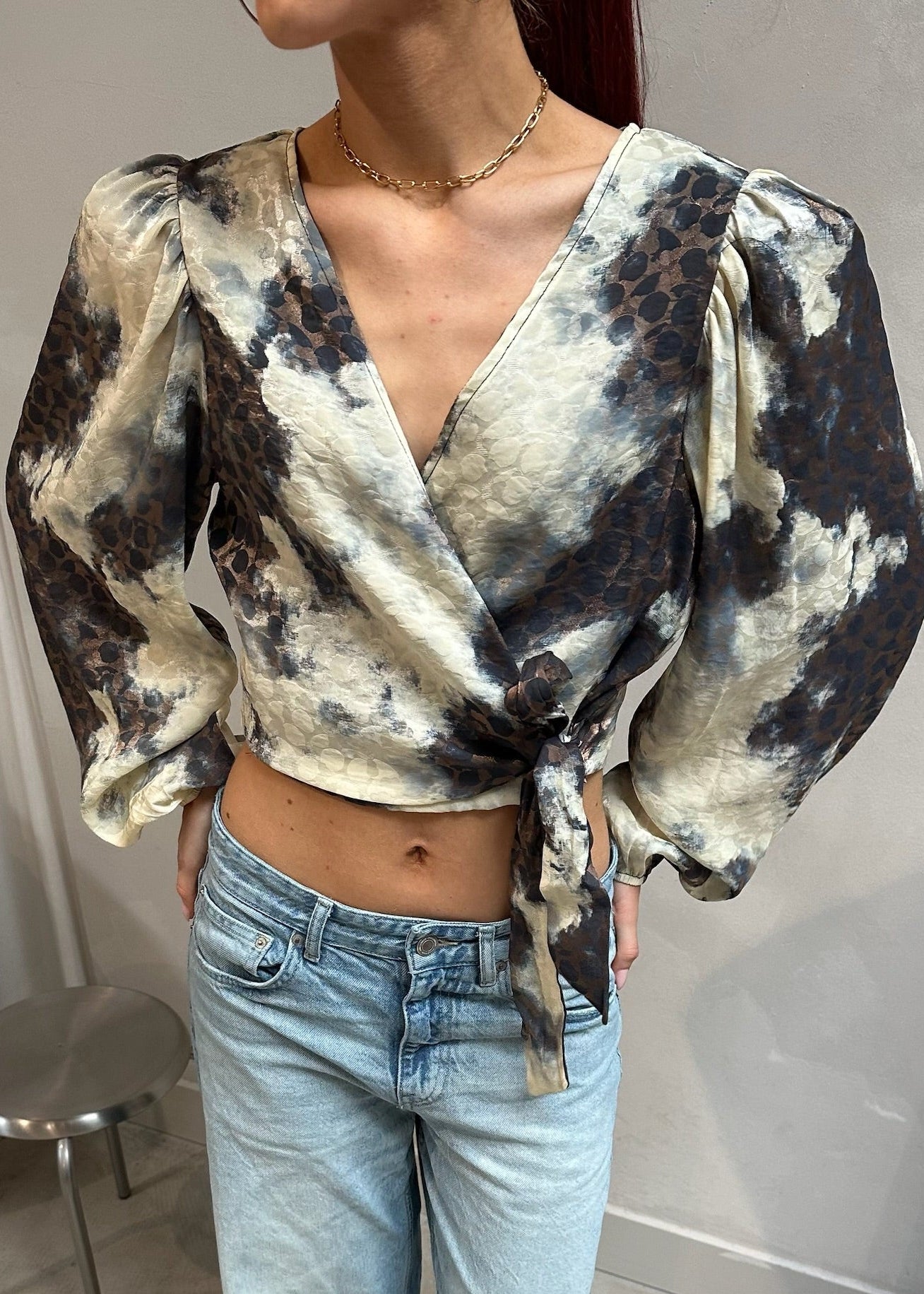 Chique Satin Top - Curated By Ume