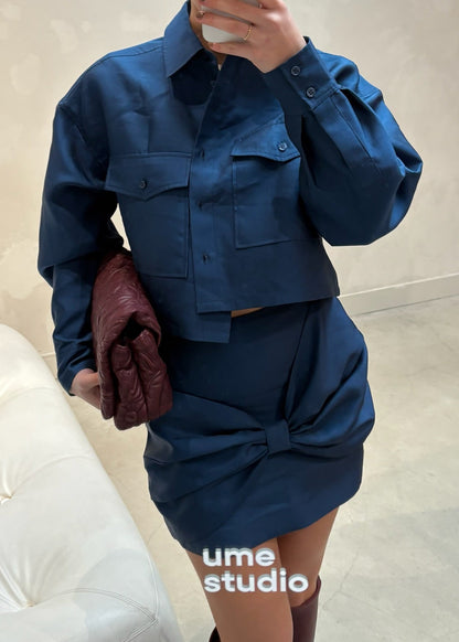 Alix The Label Shirt Blue