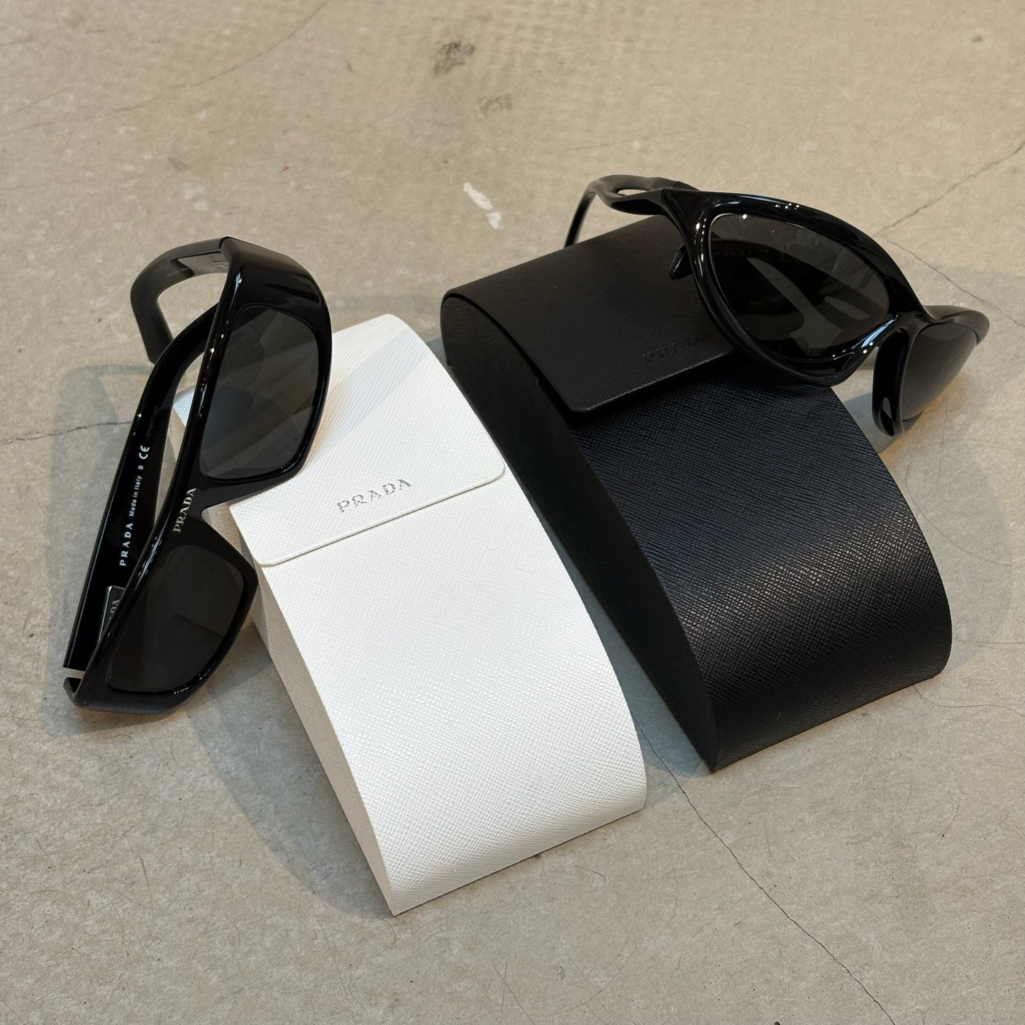 Prada Rectangular Sunglasses Black