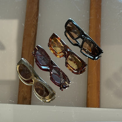 Luv Lou The Frankie Sunglasses Burgundy