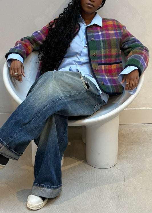 Sezane Checkerd Jacket