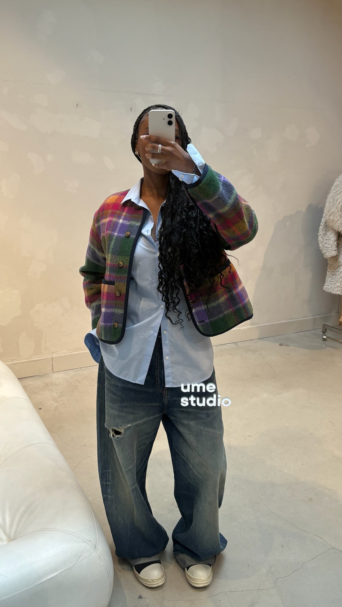 Sezane Checkerd Jacket