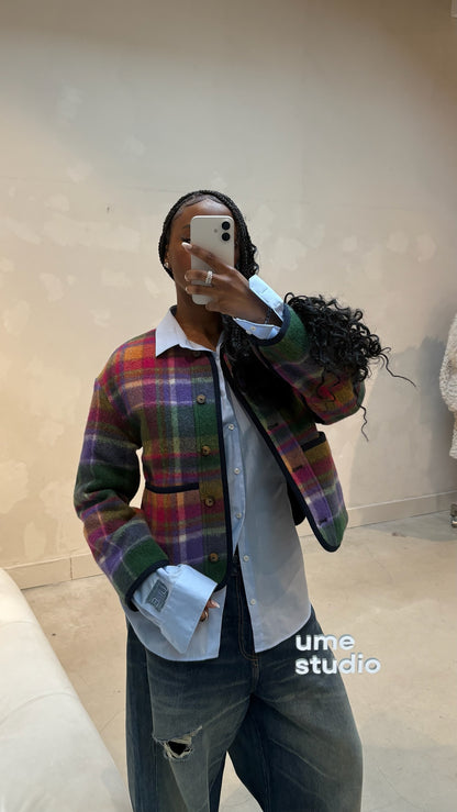 Sezane Checkerd Jacket