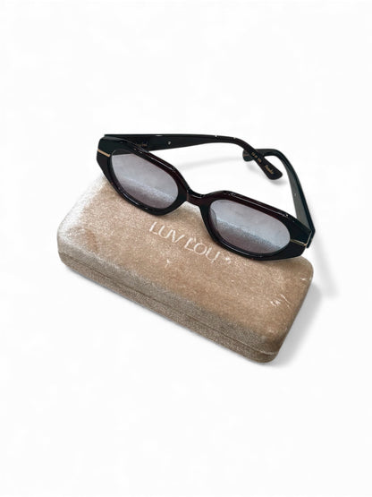 Luv Lou The Frankie Sunglasses Burgundy