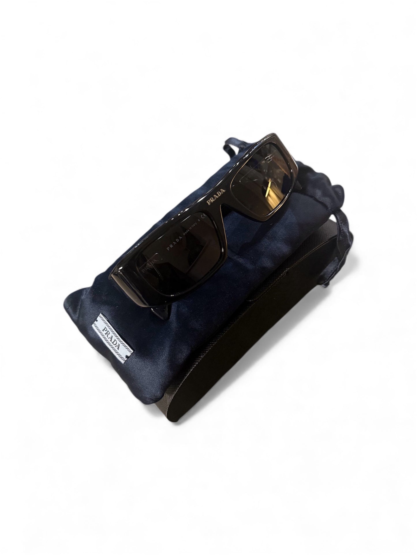 Prada Rectangular Sunglasses Black