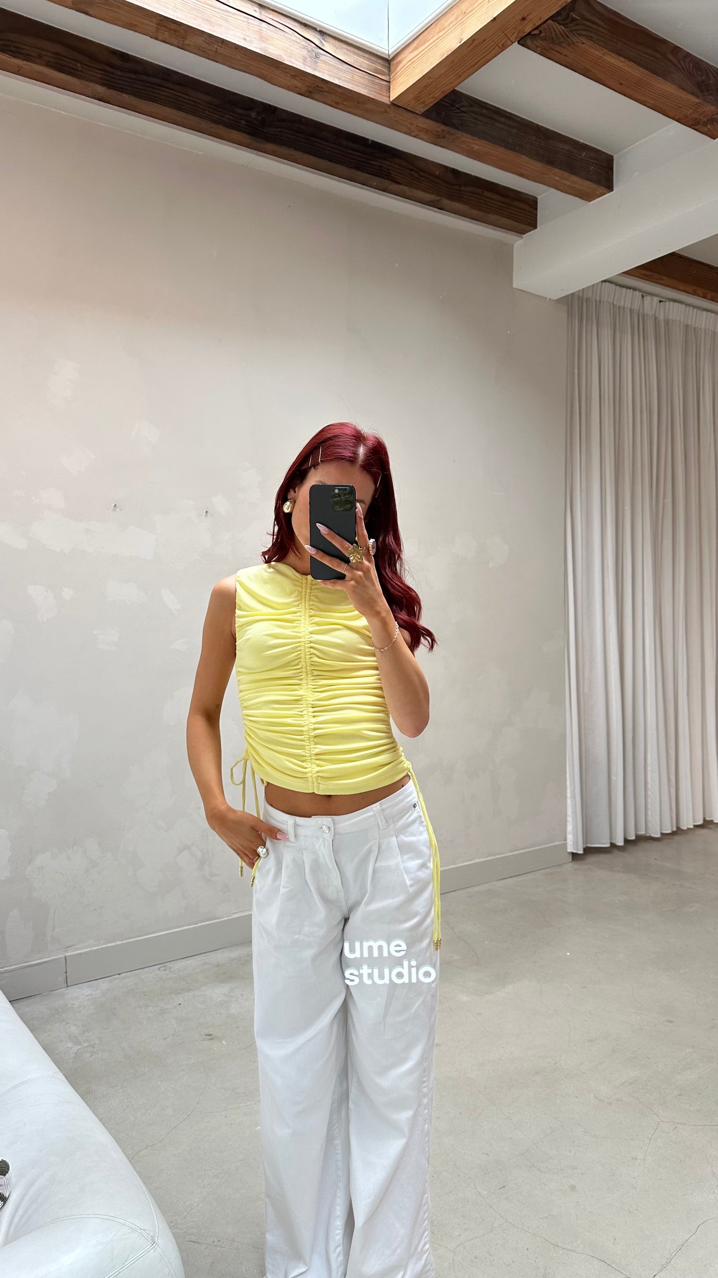 Anna Quan yellow - top